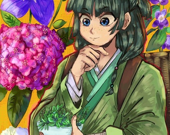 Mao Mao und einflussreiche Blumen