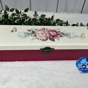 Jewelry Box, Romantic Jewelry Box, Floral Jewelry Box, Jewelry Storage Box, Organization Box, Gift for Her, Bridesmaid Gift  Box, Valentine