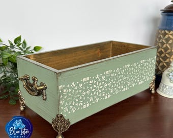Distressed Wood Table Riser: Farmhouse Decor Centerpiece