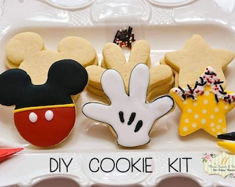 Mickey Mouse/Disney DIY Cookie Kit - all supplies included - one dozen - bulk/custom orders welcome