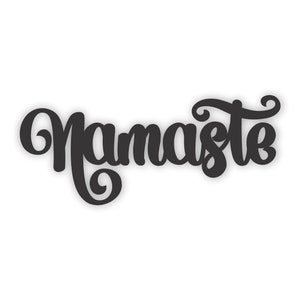 Namaste | Namaste cutout | Namaste word Decor | Farmhouse Decor | Laser cut word sign | Yoga Room Decor | Namaste Gift  | Namaste Wall Sign