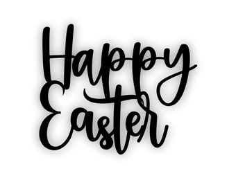 Happy Easter sign - Happy Easter wall sign - Happy Easter word cut out - Happy Easter decor - Happy Easter - Easter Blessings - Easter Gift