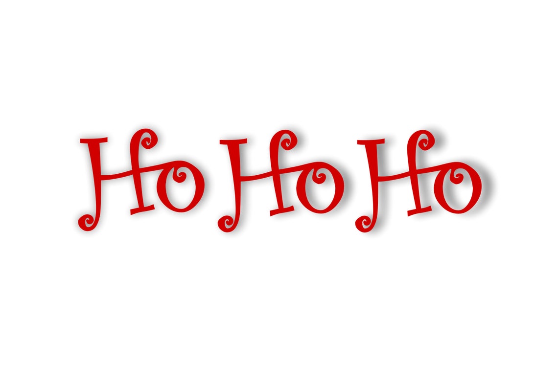 Ho Ho Ho Sign Ho Ho Ho Cutout Sign Ho Ho Ho Word Cut Out - Etsy