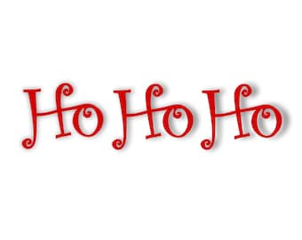 Ho Ho Ho sign - Ho Ho Ho cutout sign - Ho Ho Ho word cut out - Farmhouse decor - Laser cut word sign  - Dining room decor