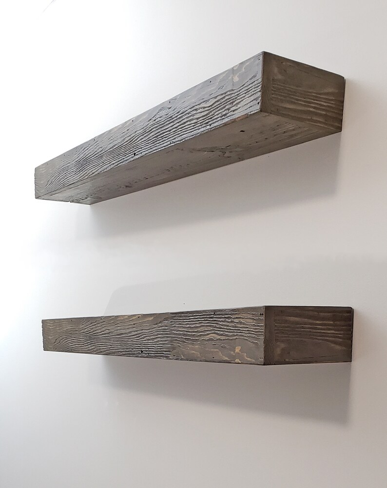 100 AUTHENTIC RECLAIMED WOOD Floating Shelf Barn wood Shelf Etsy