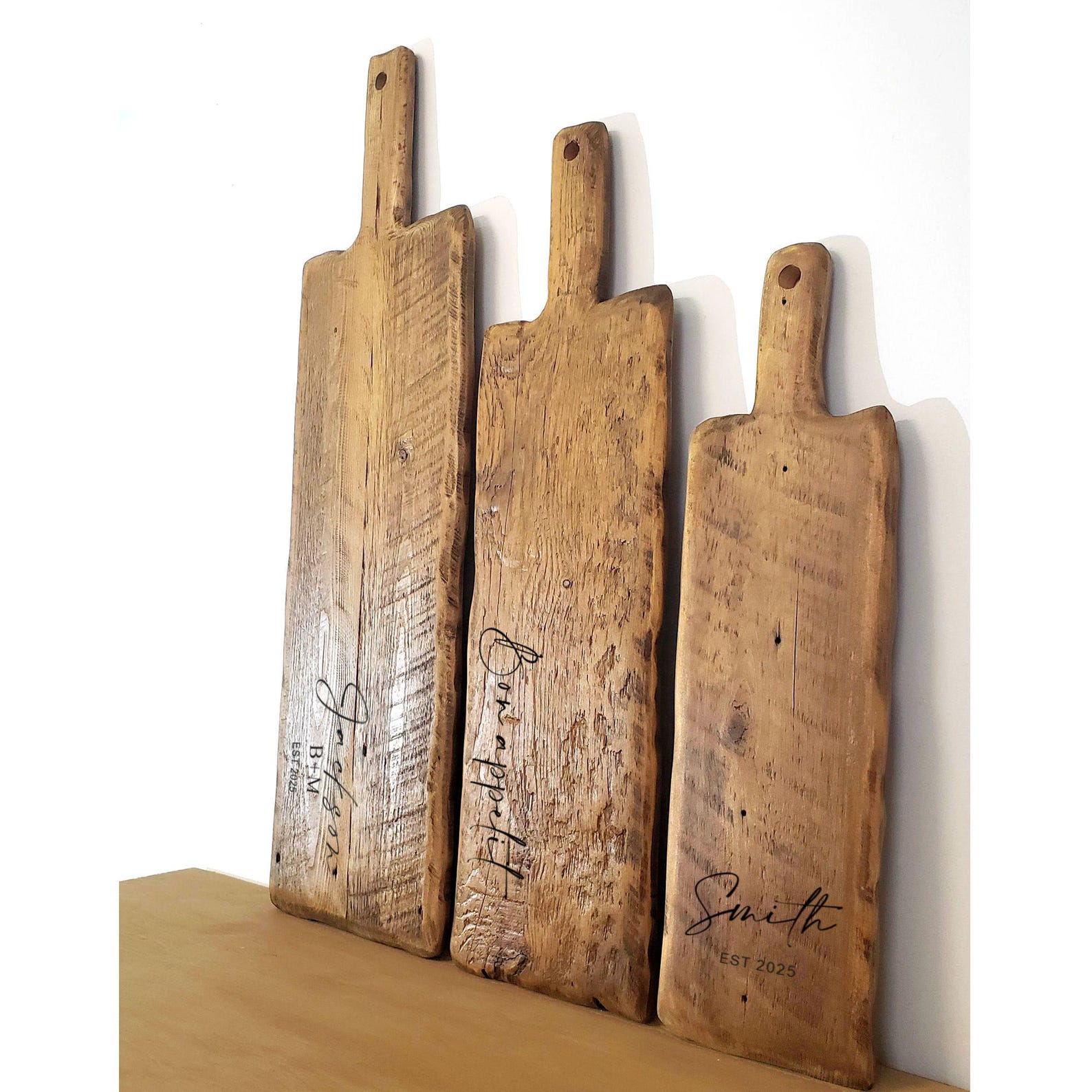Extra Large Reclaimed Wood Charcuterie Board  Rustic Personalized Serving Board  Handcrafted Farmhouse Wedding Gift