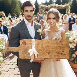 Extra Large Rustic Personalized Charcuterie Boards | Handcrafted Farmhouse Decor | Wedding Gift