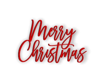 Merry Christmas sign - Merry Christmas cutout sign - Merry Christmas word cut out - Farmhouse decor - Laser cut word sign - Christmas decor