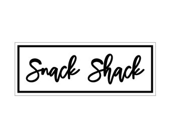 Snack Shack Sign, Wedding Gift, Wedding Present, Housewarming Gift, Established Sign, 3D Sign, Anniversary Gift, Airbnb, Snack, Snack Sign