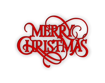 Merry Christmas sign - Merry Christmas cutout sign - Merry Christmas word cut out - Farmhouse decor - Laser cut word sign  - Christmas decor