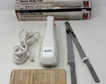 VTG Electric Slicing Knife Black & Decker EK15D 9" Carving Blade and Box Tested