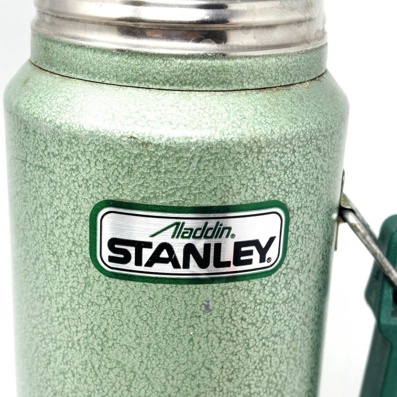 Vtg Aladdin Stanley Thermos Green No. A-944DH One Quart Made In USA VGVC image 2