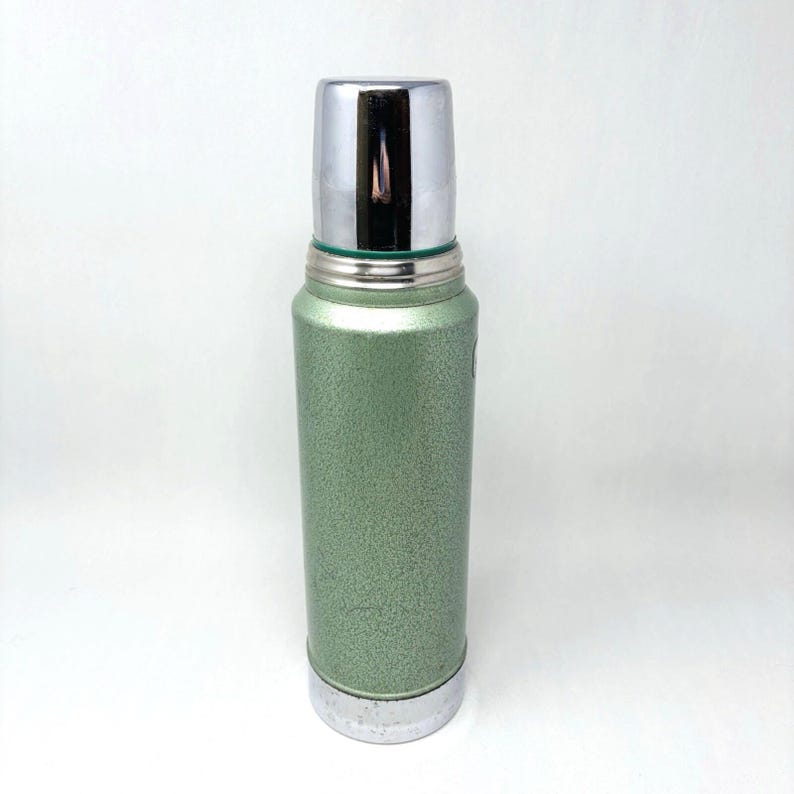 Vtg Aladdin Stanley Thermos Green No. A-944DH One Quart Made In USA VGVC image 7