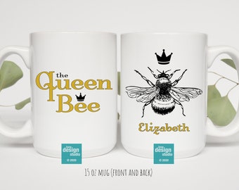 Queen Bee Personalized Bee Mug