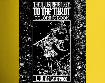 The Illustrated Key To the Tarot Coloring Book Printable PDF Instant Digital Download