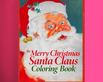 Vintage Santa Claus Coloring Book: 32 Pages, Christmas Activity (Printable PDF)
