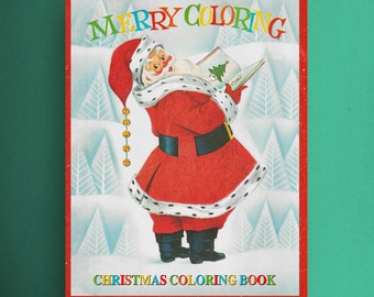 Vintage Christmas Coloring Book: 1958 Printable Holiday Activity (PDF Download)