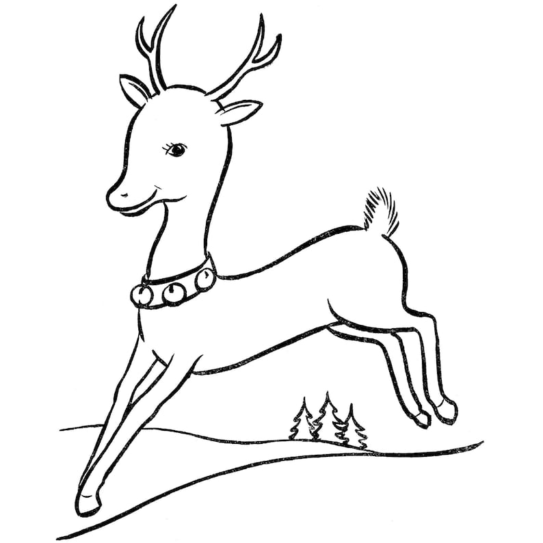 Vintage Christmas Coloring Pages Santa Claus Coloring Book 1953