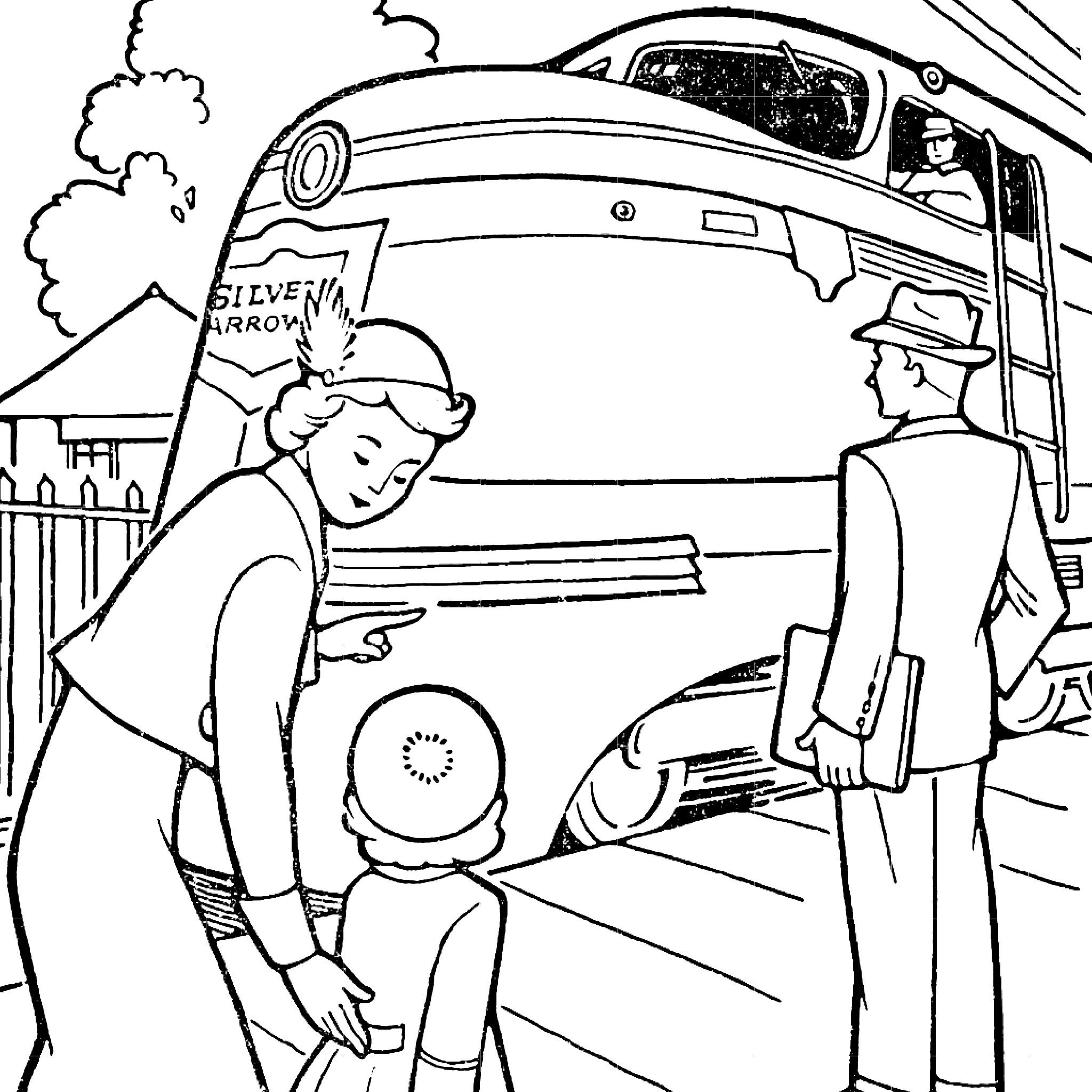 Trains to Color Coloring Book: A Vintage Coloring Book Printable PDF