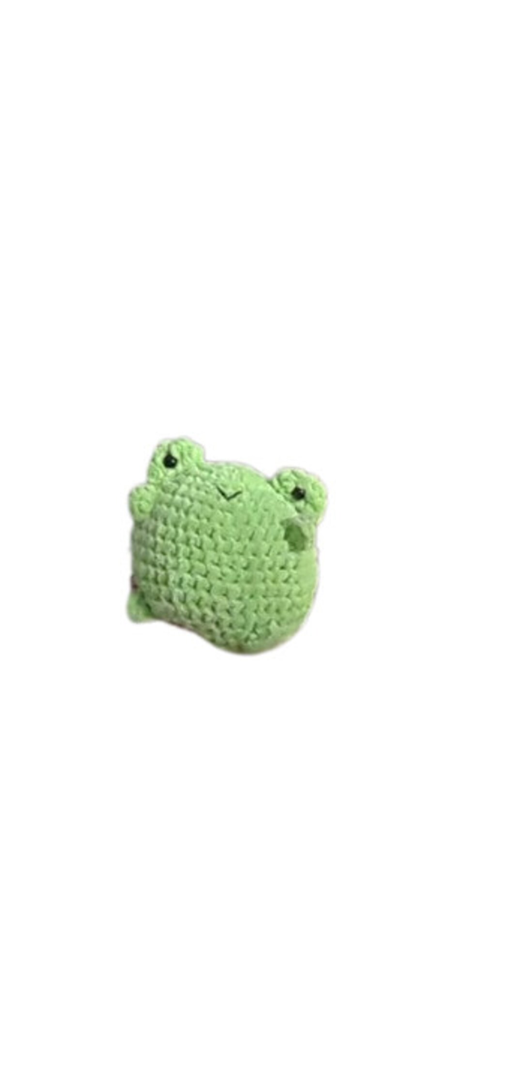 Froggy Cute Little Crochet Chenille Frog Plush 8 Hecho a Etsy España