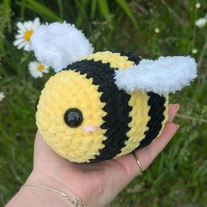 Honey | Adorable Crocheted Bumblebee Plushie | Handmade Amigurumi Bee | Cute Bee Decor | Bee Lover Gift