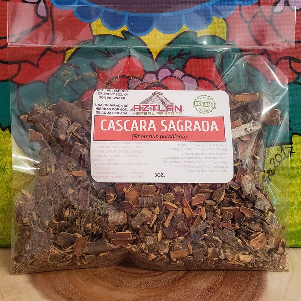 CASCARA SAGRADA Bark 3 oz (Mexican Herbs)