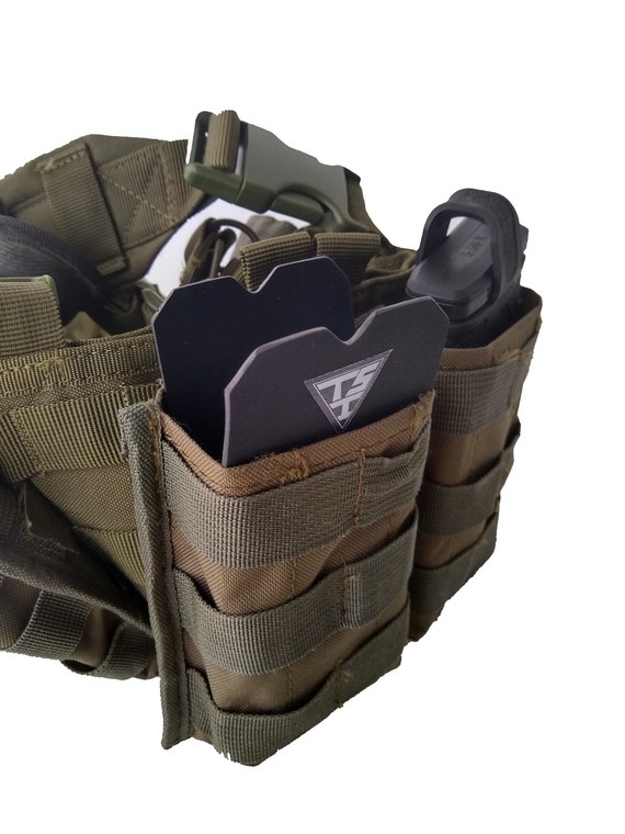 AR-15/M4 Double Magazine Pouch - Polymer Belt Clip Holder For 1.5"-2" Belts, Tactical & Hunting Use