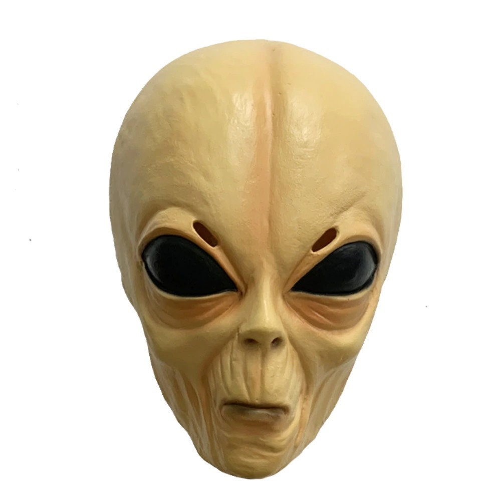 Funny Alien Cosplay Mask Latex Scary Full Face UFO Masks Adult | Etsy