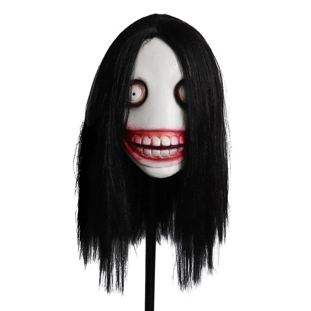 Unisex Annabel Mask Halloween Scary Face Masks Latex Cover Headgear Costume New