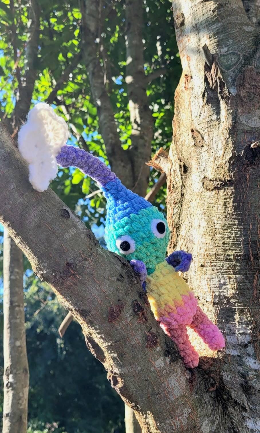 Rainbow Pikmin-inspired Plush - Handmade Crochet - Etsy