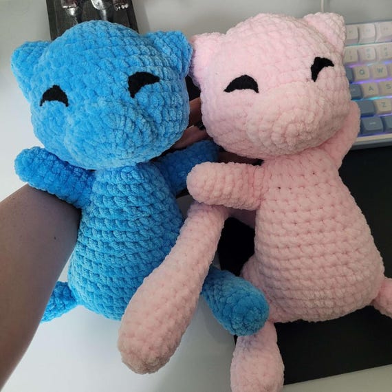 Mew Plushie - Handmade Crochet - Etsy
