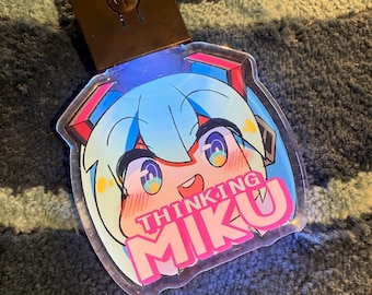 VOCALOID - Miku 2.5" LIGHT-UP Acrylic Charm Keychain