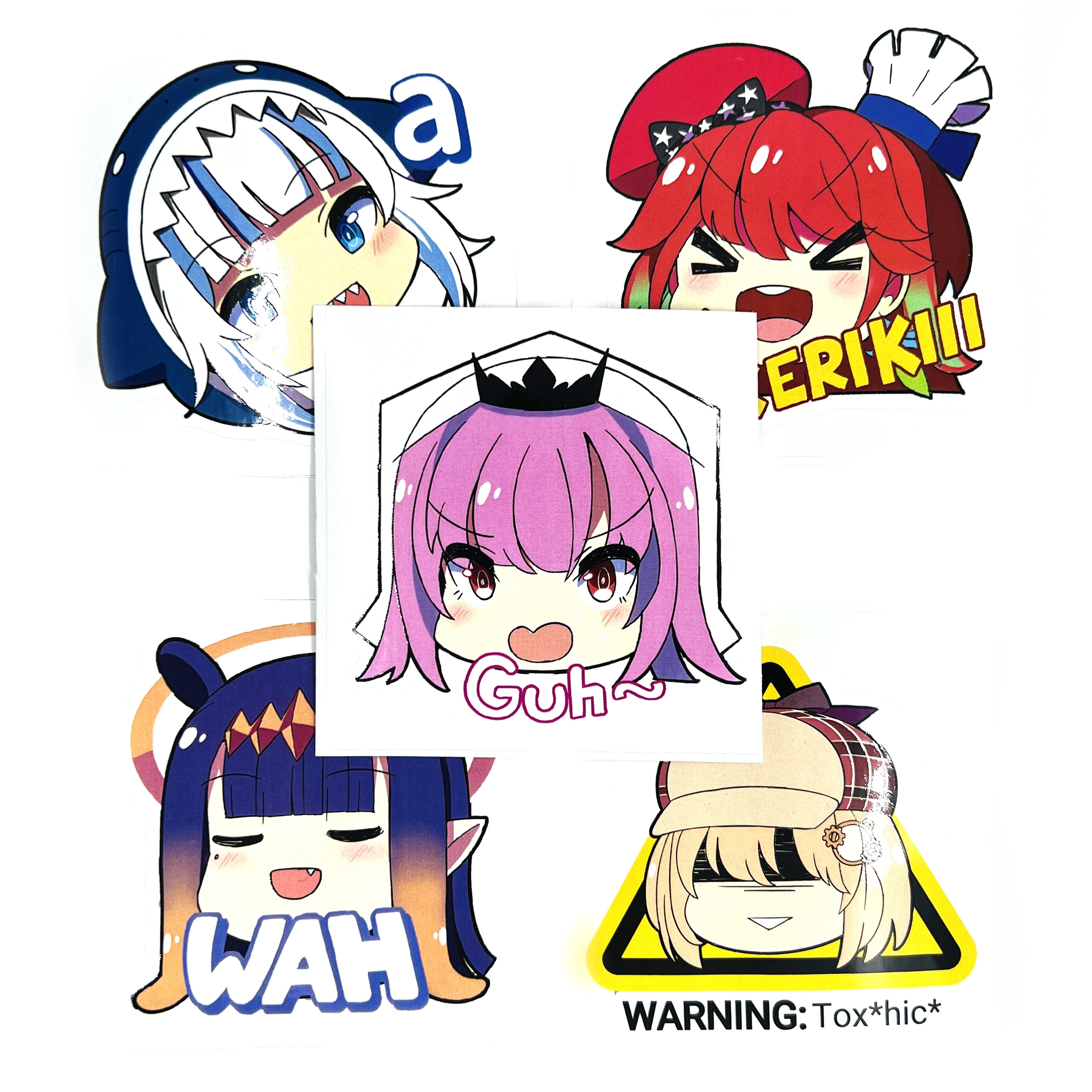 HOLOLIVE 3 Vinyl Stickers Bundle Gen1en Etsy