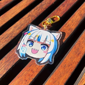 HOLOLIVE - Gura 2.5&quot; Acrylic Charm Keychain