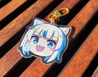 HOLOLIVE - Gura 2.5" Acrylic Charm Keychain