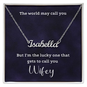 Custom Name Necklace, Gift For Her, Personalized Necklace, Jewelry For Her, Gift For Wife, Gift For Lover, Custom Gift For Women