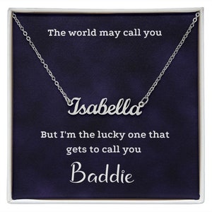 Custom Name Necklace, Gift For Her, Personalized Necklace, Jewelry For Her, Gift For Best Friend, Gift For Friend, Custom Gift For Women