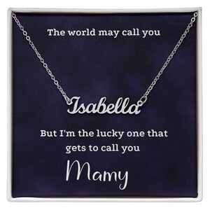 Custom Name Necklace, Gift For Her, Personalized Necklace, Jewelry For Her, Gift For Mom, Gift For Girl, Custom Gift For Women