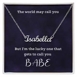 Custom Name Necklace, Gift For Her, Personalized Necklace, Jewelry For Her, Gift For Wife, Gift For Girlfriend, Gift For Women