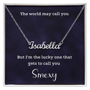 Custom Name Necklace, Gift For Her, Personalized Necklace, Jewelry For Her, Gift For Wife, Gift For Girlfriend, Custom Gift For Women
