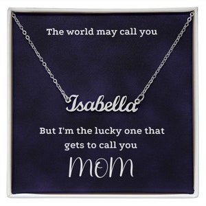Custom Name Necklace, Gift For Her, Custom Dainty Name Necklace, Personalized Necklace, Jewelry For Her, Gift For Mom, Mother&#39;s Gift
