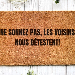 French Funny Doormat, Housewarming Gift, Tapis Extérieur Drôle, Funny Welcome Outdoor Rug, Door Mat, Décor Maison, House Gift, Décor Jardin