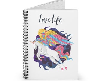 Unicornio Volando, Unicornio Diario, Unicornio Estacionario, Cuaderno, Diario, Unicornio Regalo, Regalo, Cuaderno de Bocetos, Favor de Fiesta, Cara unicornio