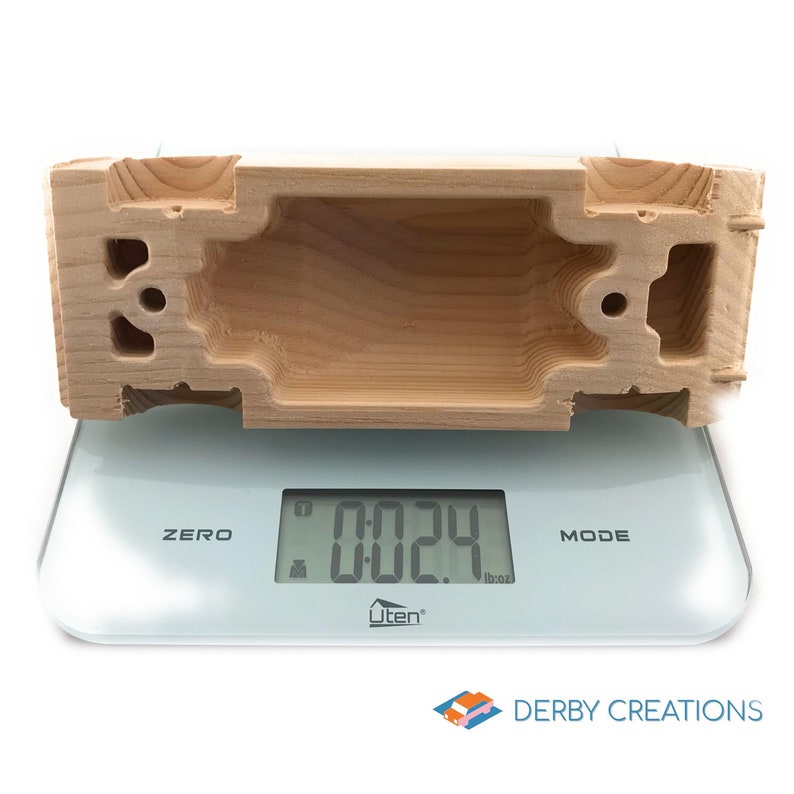 Delorean Pinewood Derby Car Kit Pre Cut Wood Model Car Etsy