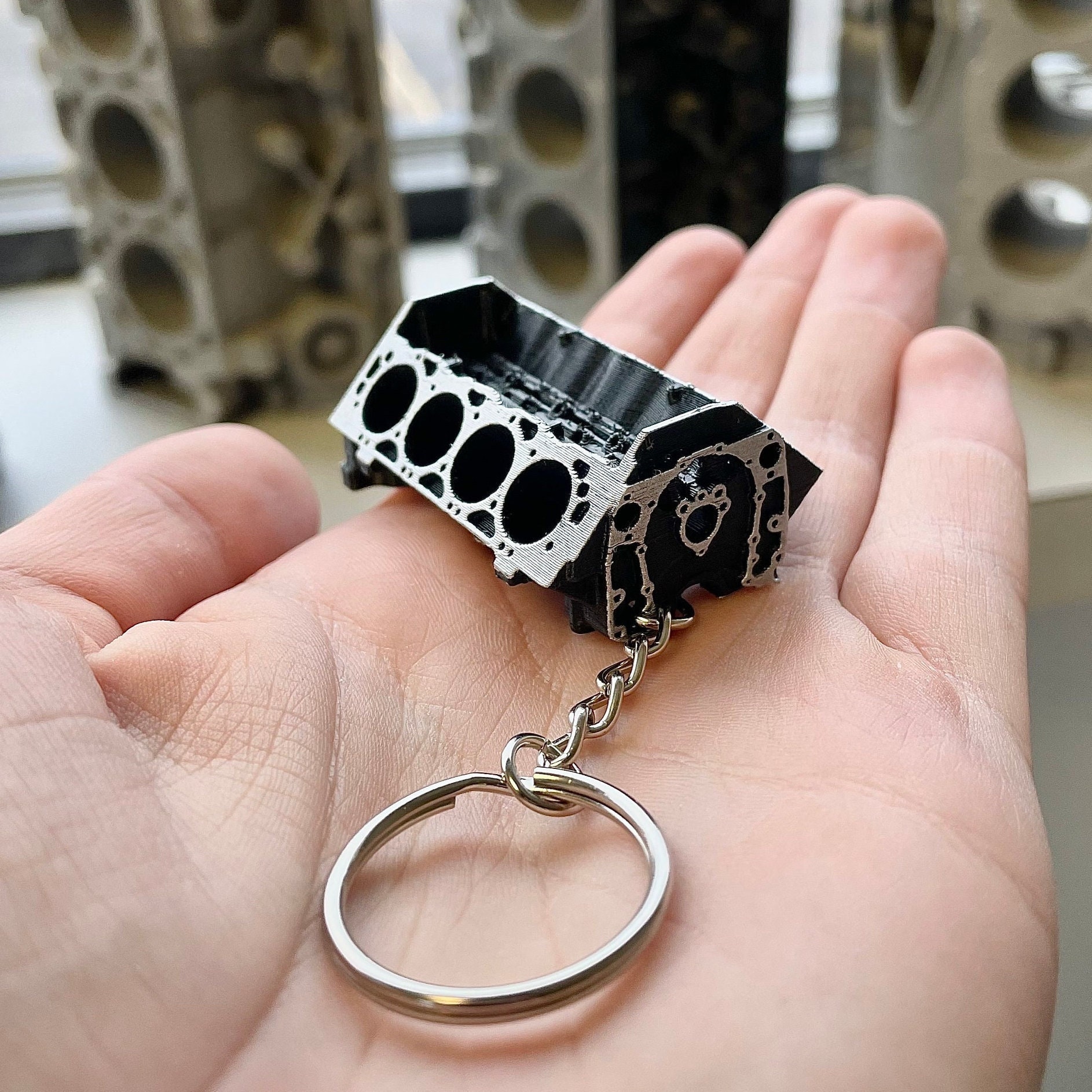 Big Block Chevy V8 Keychain Model Chevrolet Engine Block GM Etsy