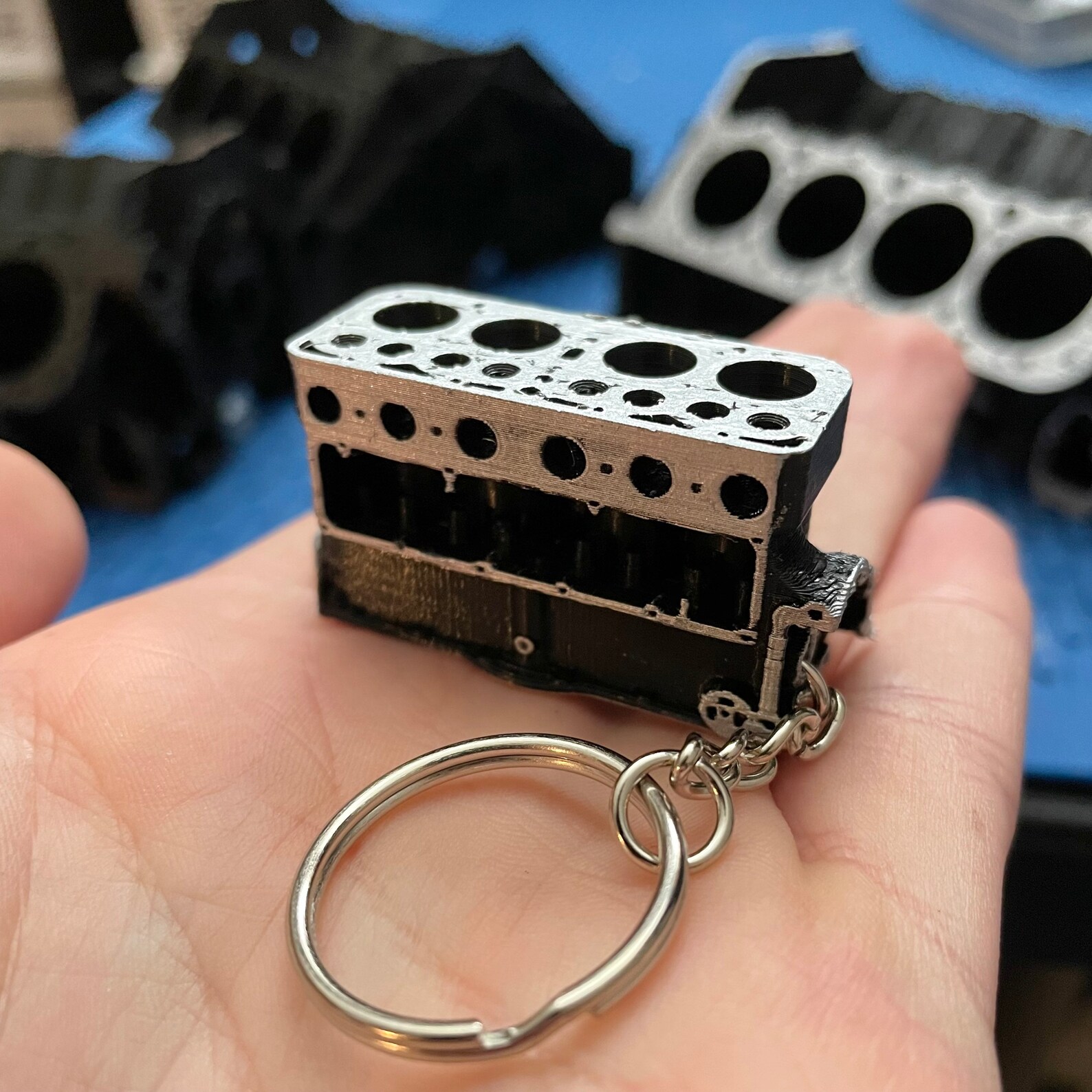 Ford Model A Engine Block Keychain Model A Ford 4 Cylinder Etsy