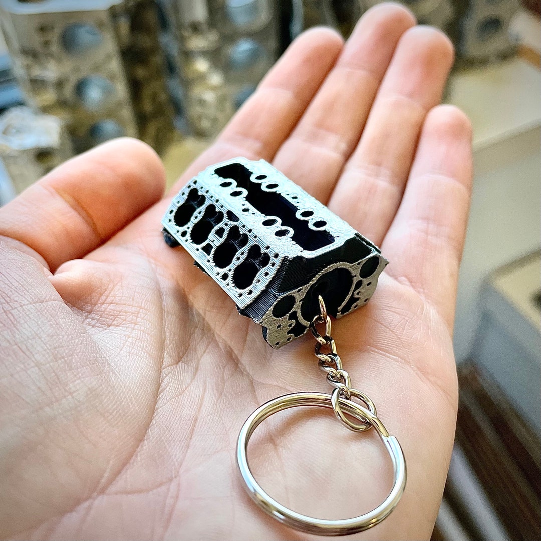 Ford Flathead V8 Engine Block Keychain Model Ford Engine Etsy