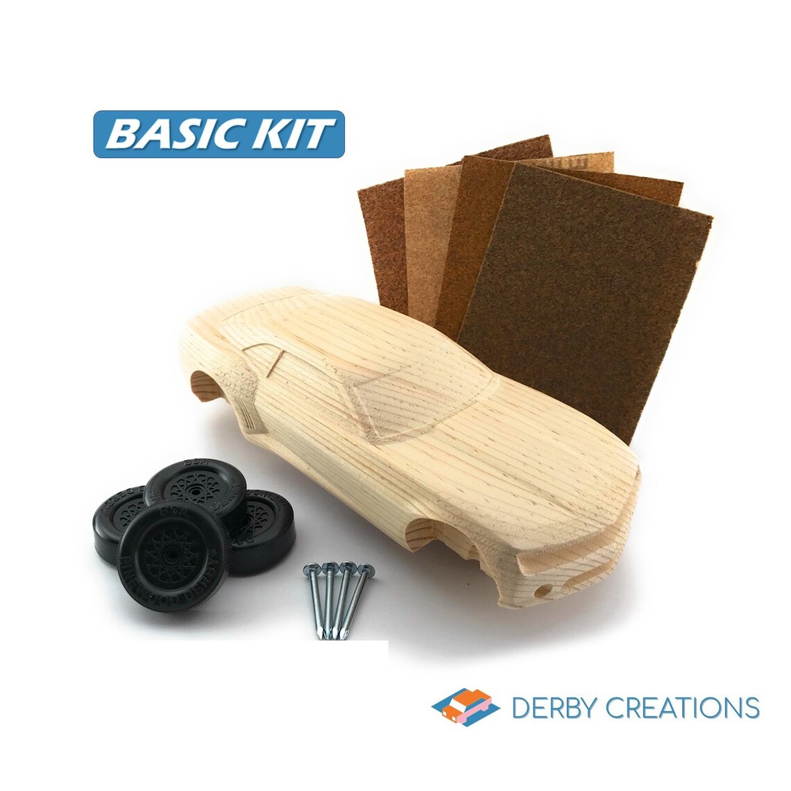 Pre Cut Pinewood Derby Car Kit Camaro Likeness Fast Pinewood Etsy