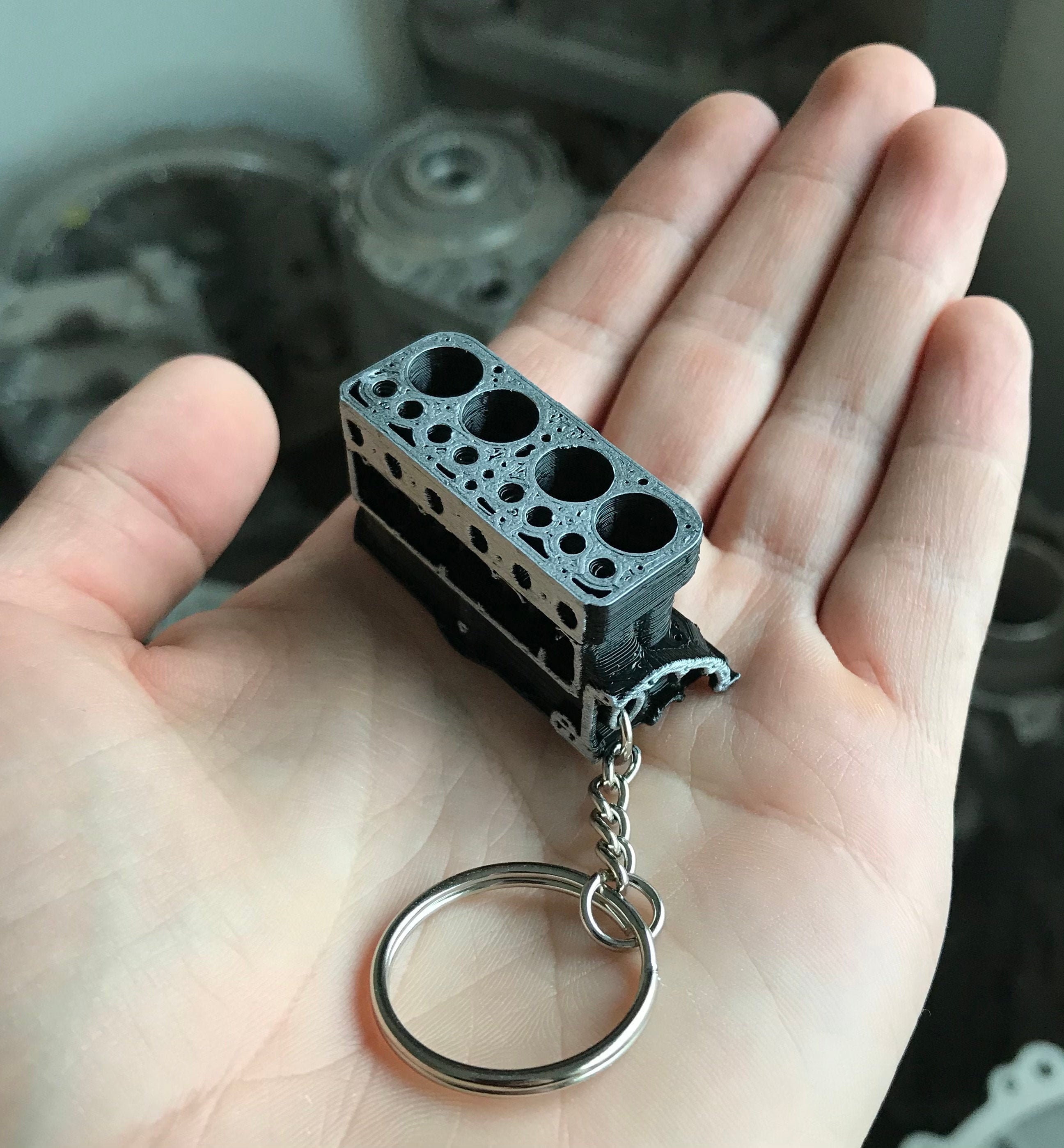 Ford Model A Engine Block Keychain Model A Ford 4 cylinder Etsy
