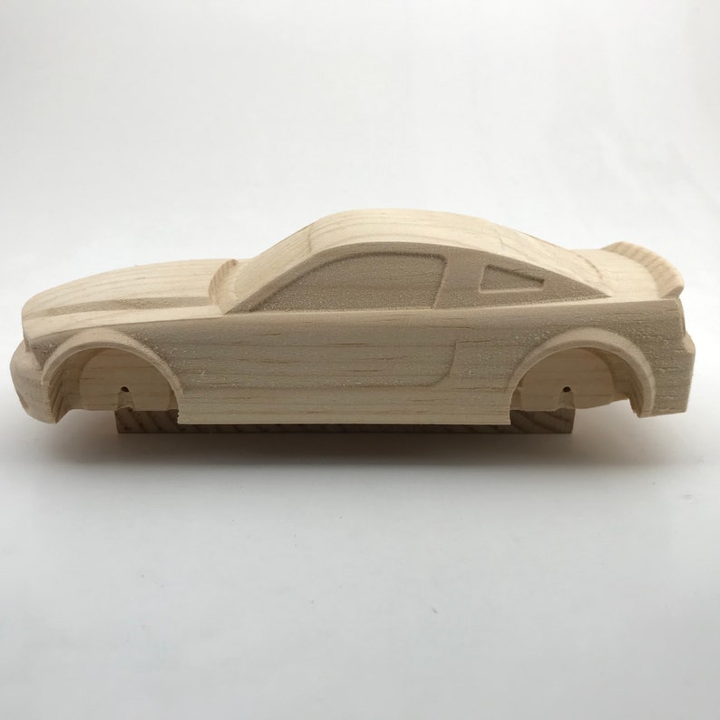 PreCut Pinewood Derby Car Mustang Likeness 151 Etsy